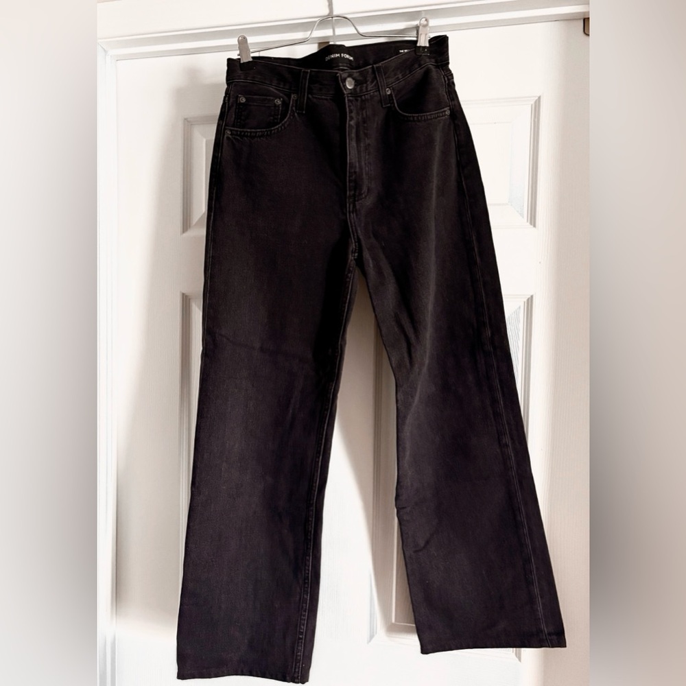 Aritzia “Iggy” Black Wide-Leg Jeans